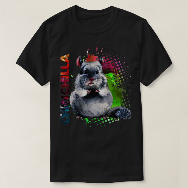 Camiseta Chinchilla Cute 1 (Frente do Design)