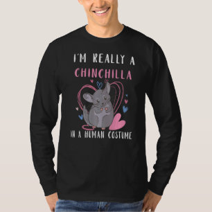 Camiseta Chinchilla Cute Chinchilla Em Figurino Humano