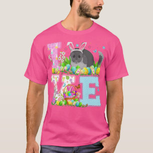 Camiseta Chinchilla Easter Ovo Hunt Encantado Amor Chinchil