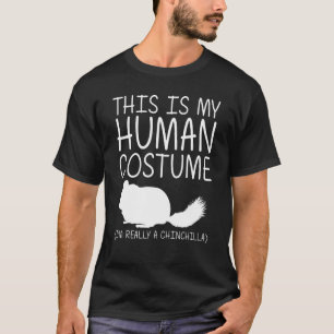 Camiseta Chinchilla Easy Halloween Humen Rodent DIY