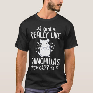 Camiseta Chinchilla Mãe Bonita Amante de os animais Proprie