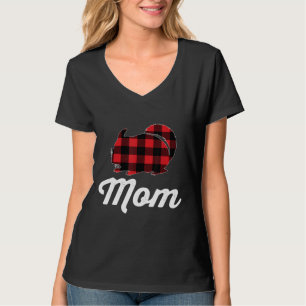 Camiseta Chinchilla Mãe Lover Red Xadrez Rodent Pet Owner G