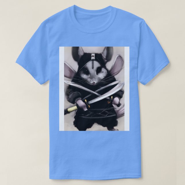 Camiseta Chinchilla numa fantasia ninja (Frente do Design)