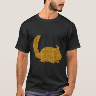 Camiseta Chinchilla Para Mulher Roedor Animal Squirrel