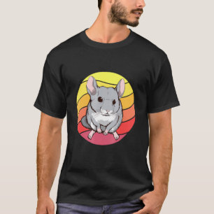 Camiseta Chinchilla Retro Sunset Rodent Chinchillas