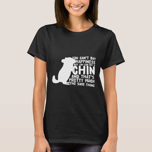 Camiseta Chinchillas dizendo aos proprietários não pode Com (Frente)