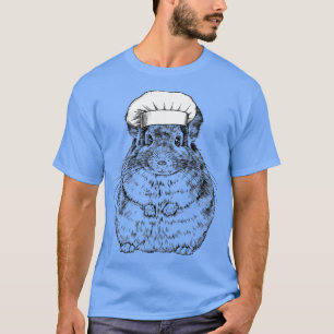 Camiseta Chinchille Animal Chef Cozinha Engraçado Cozinhar