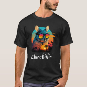 Camiseta Chinchillin' Retro Groovy Chinchila
