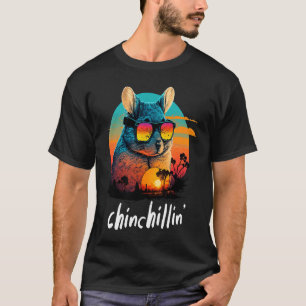 Camiseta Chinchillin' Retro Groovy Chinchilla