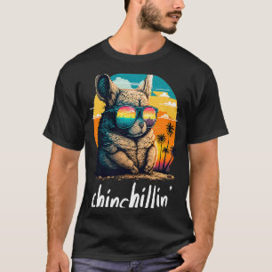Camiseta Chinchillin' Retro Groovy Chinchilla 1