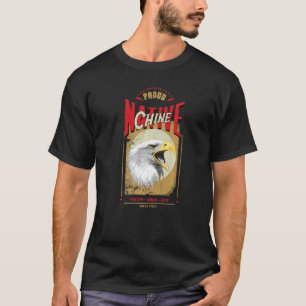 Camiseta Chine Native American Eagle Spirit Honra De Vintag