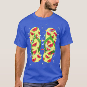 Camiseta Chinelos de melancia tropical Natal