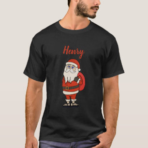 Camiseta Chinelos de Natal do Papai Noel Personalizado