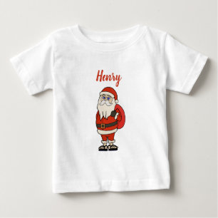 Camiseta Chinelos de Natal do Papai Noel Personalizado