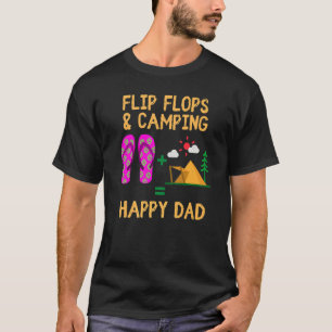 Camiseta Chinelos E Campos Felizes Da Família Pai Mãe Match