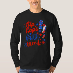Camiseta Chinelos Fé E Liberdade Fogos De Artifício 4 De Ju