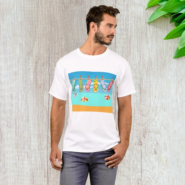 Camiseta Chinelos Na Praia (Criador carregado)