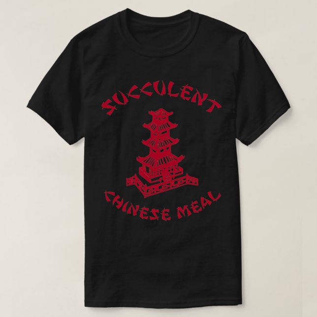 CAMISETA CHINÊS CHINÊS CHINÊS SUCCULENTA RETIRAR FORA (Frente do Design)