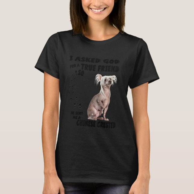 Camiseta Chinês Crestado Dizendo Pai Mamãe Figurume Sem Cab (Frente)