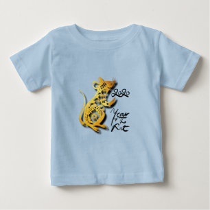 Camiseta Chinês de Ano Novo, Rat W Baby Tee
