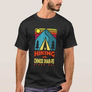 Camiseta Chines De Hikers Para O Dia De Ir E O Shar Chinês
