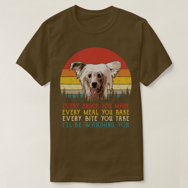 Camiseta Chinês Retro Prendeu Cada Pica Que Você Faz A Cada (Frente do Design)