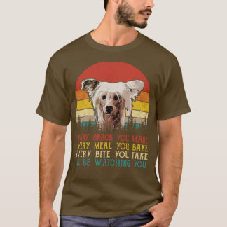 Camiseta Chinês Retro Prendeu Cada Pica Que Você Faz A Cada