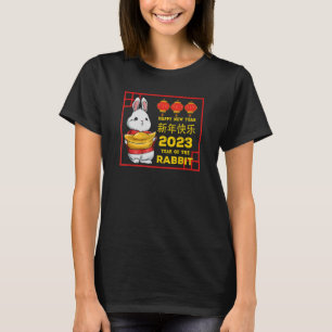 Camiseta Chinês Vietnamita Ano Novo 12 Zodiacs Rabbit 2023