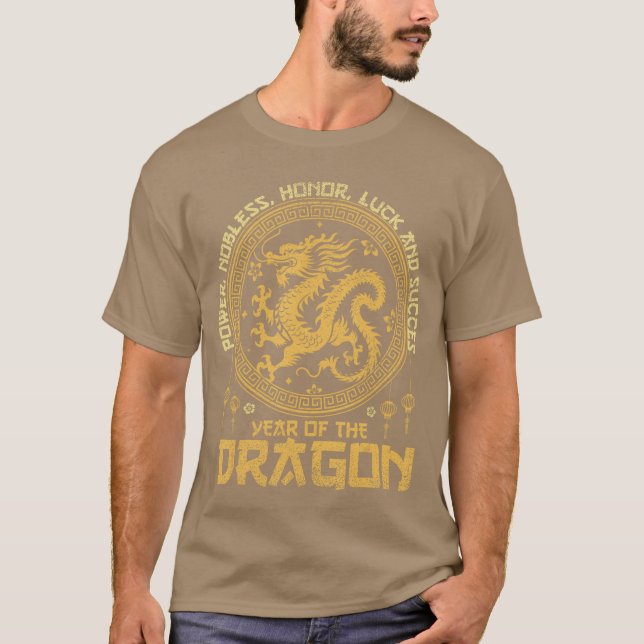 Camiseta Chinese New Year 2024 Dragon Happy Chinese New Yea (Frente)