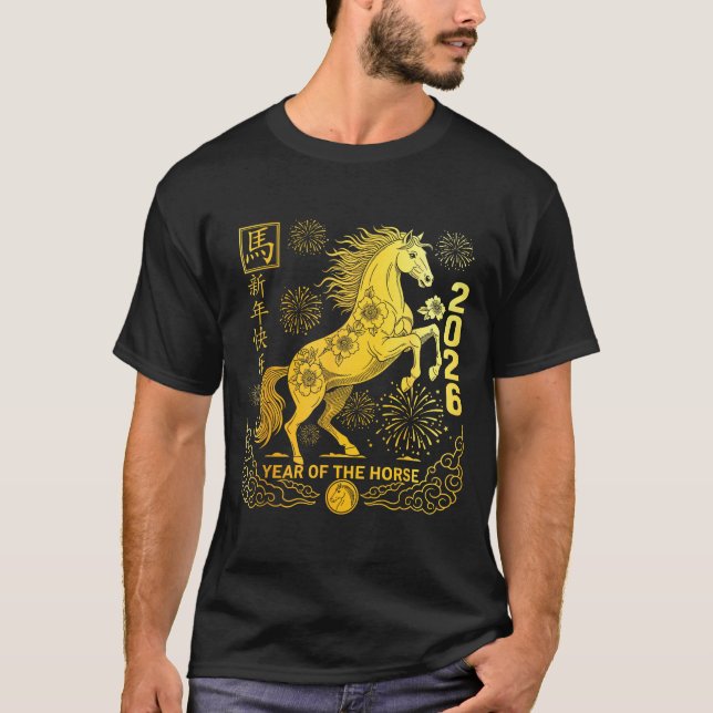 Camiseta Chinese New Year 2026 Year Of Horse Chinese New Ye (Frente)