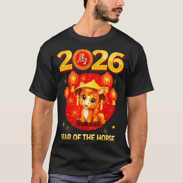 Camiseta Chinese New Year 2026 Year Of The Horse  (Frente)