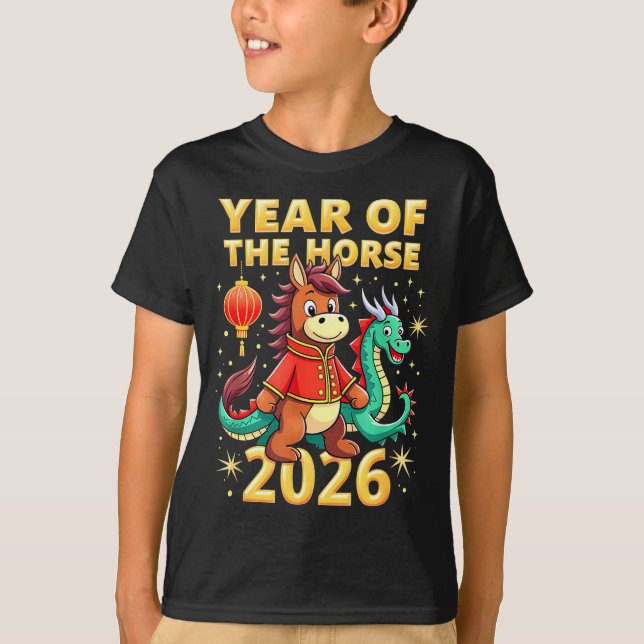 Camiseta Chinese New Year 2026 Year Of The Horse  (Frente)