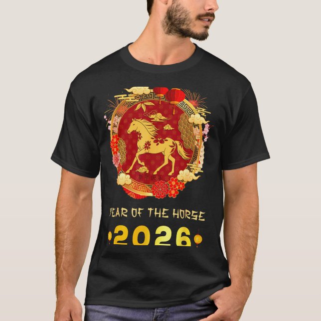 Camiseta Chinese New Year 2026 Year Of The Horse Chinese Zo (Frente)