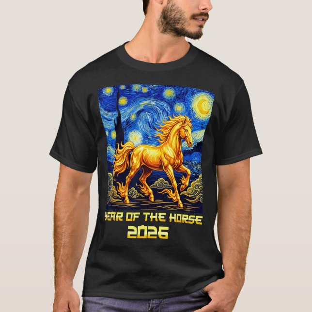 Camiseta Chinese New Year 2026 Year Of The Horse Lunar New  (Frente)