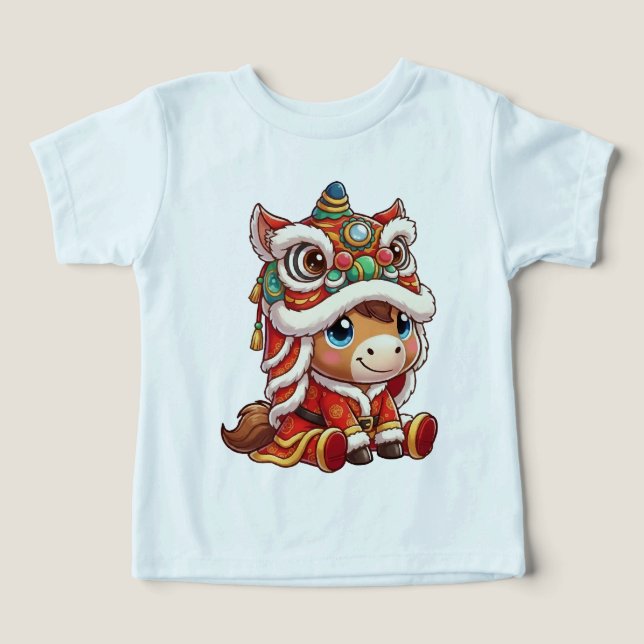Camiseta Chinese New Year Horse 2026 Zodiac (Design frontal)