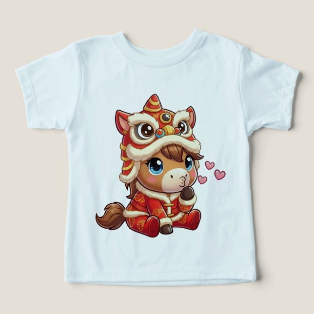 Camiseta Chinese New Year Horse 2026 Zodiac (Design frontal)