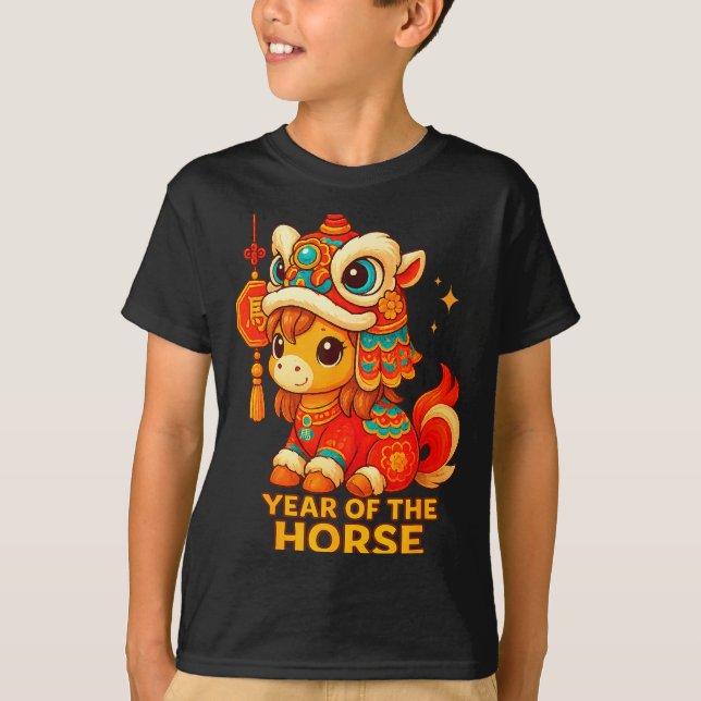Camiseta Chinese New Year Of The Horse 2026 Lunar New Year  (Frente)