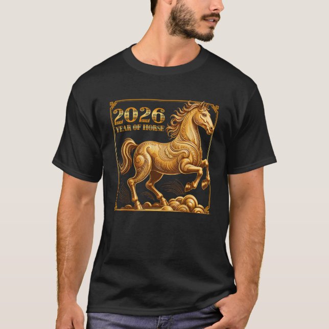 Camiseta Chinese New Year of The Horse Chinese Zodiac Year  (Frente)