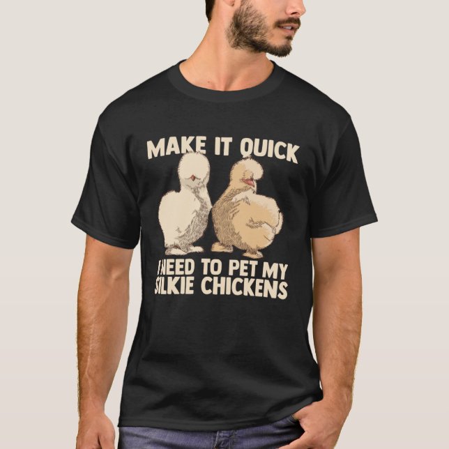 Camiseta Chinese Silk Silkie Chicken Farmer Animal (Frente)