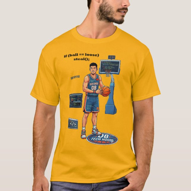 Camiseta Chinese Software Engineer Playing Basketball URM (Frente)
