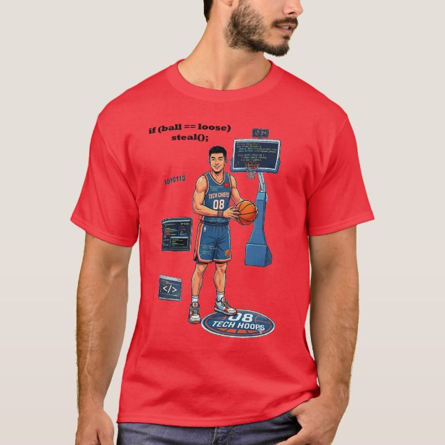 Camiseta Chinese Software Engineer Playing Basketball URM (Frente)