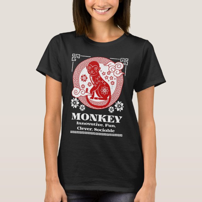 Camiseta Chinese Zodiac Monkey Personality (Frente)