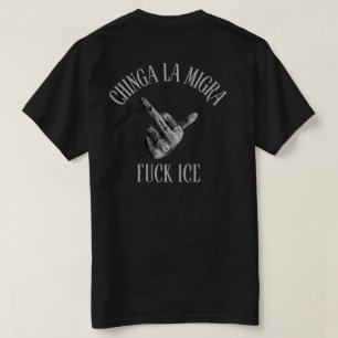 Camiseta Chinga La Migra Abolição do Gelo