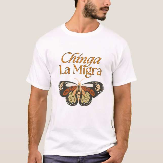 Camiseta Chinga La Migra - Abolição do ICE (Frente)
