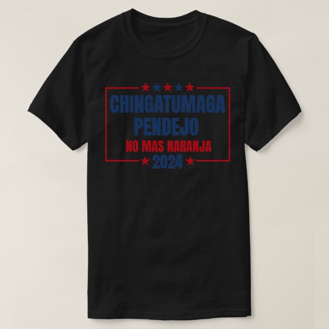 Camiseta CHINGATUMAGA 2024 Chapéu Eleitoral (Frente do Design)