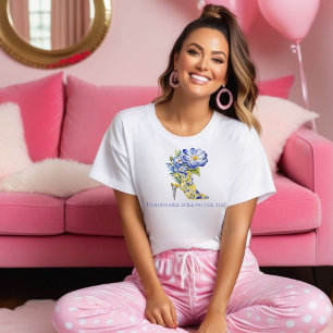 Camiseta Chinoiserie Floral Moderna e Elegante de Altura Al