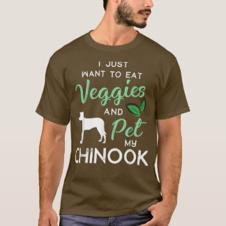 Camiseta Chinook Funny Vegan Dog Lover Owner Xmas Birthday 