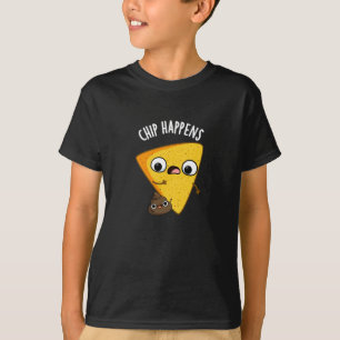 Camiseta Chip Acontece Poop Engraçado Puns Escuros BG