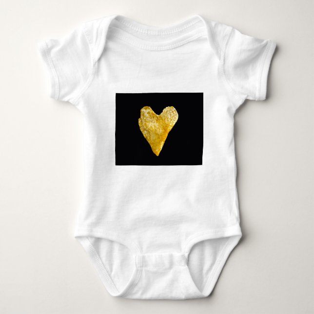 Camiseta Chip De Batata Em Forma De Coração (Frente)