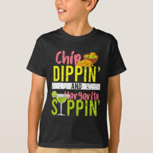 Camiseta Chip Dippin E Margarita Sippin Cinco De Mayo